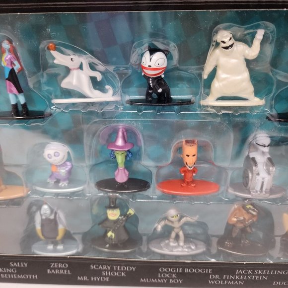 Disney Nightmare Before Christmas Set Of 18 Diecast Figurines Nano Metalfigs New - Picture 7 of 13